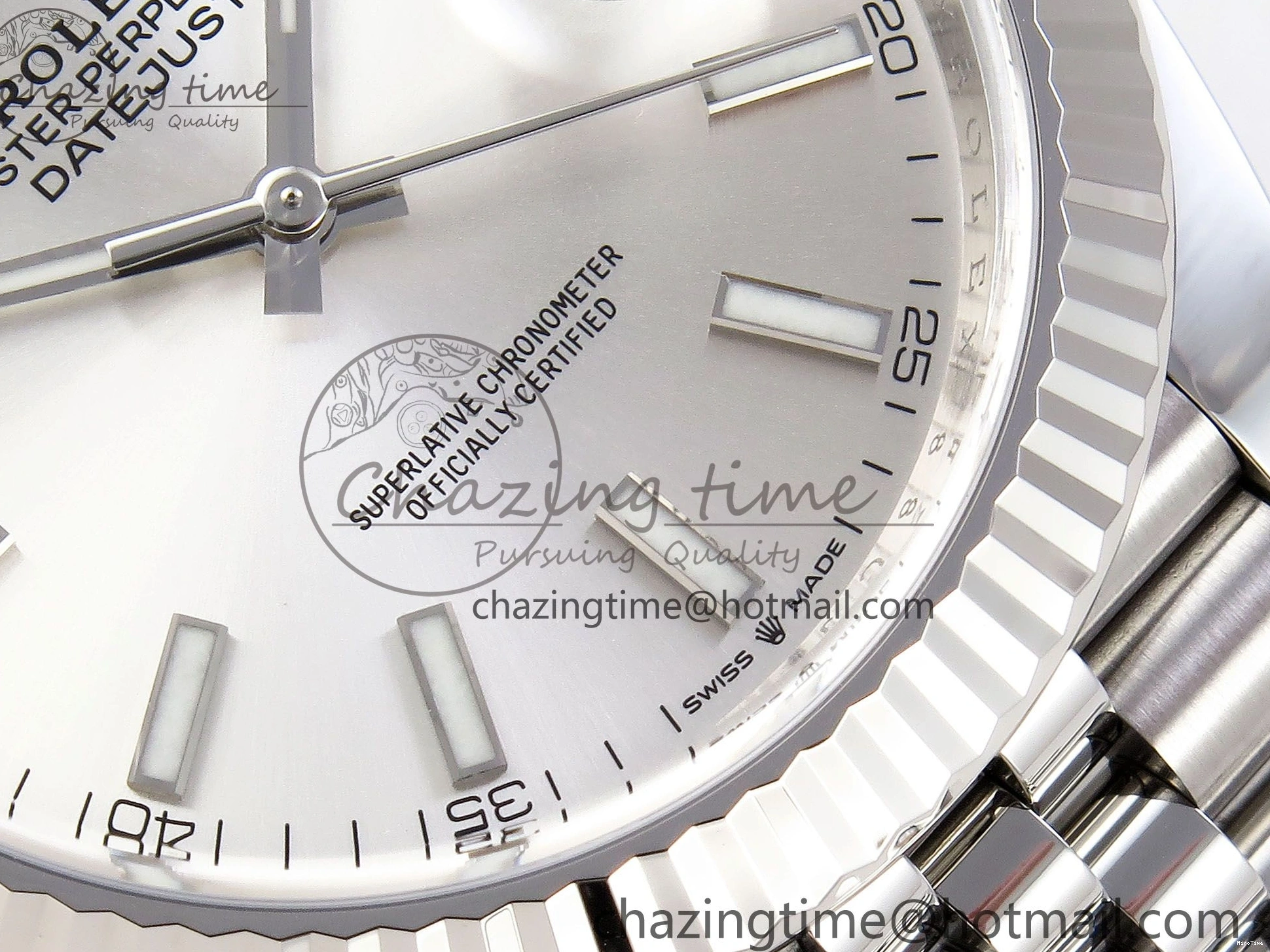 MiroTime 0331 Neat DateJust 41 126334 C+F 1:1 Best Edition 904L Steel Silver Dial on SS Jubilee Bracelet VR 1389